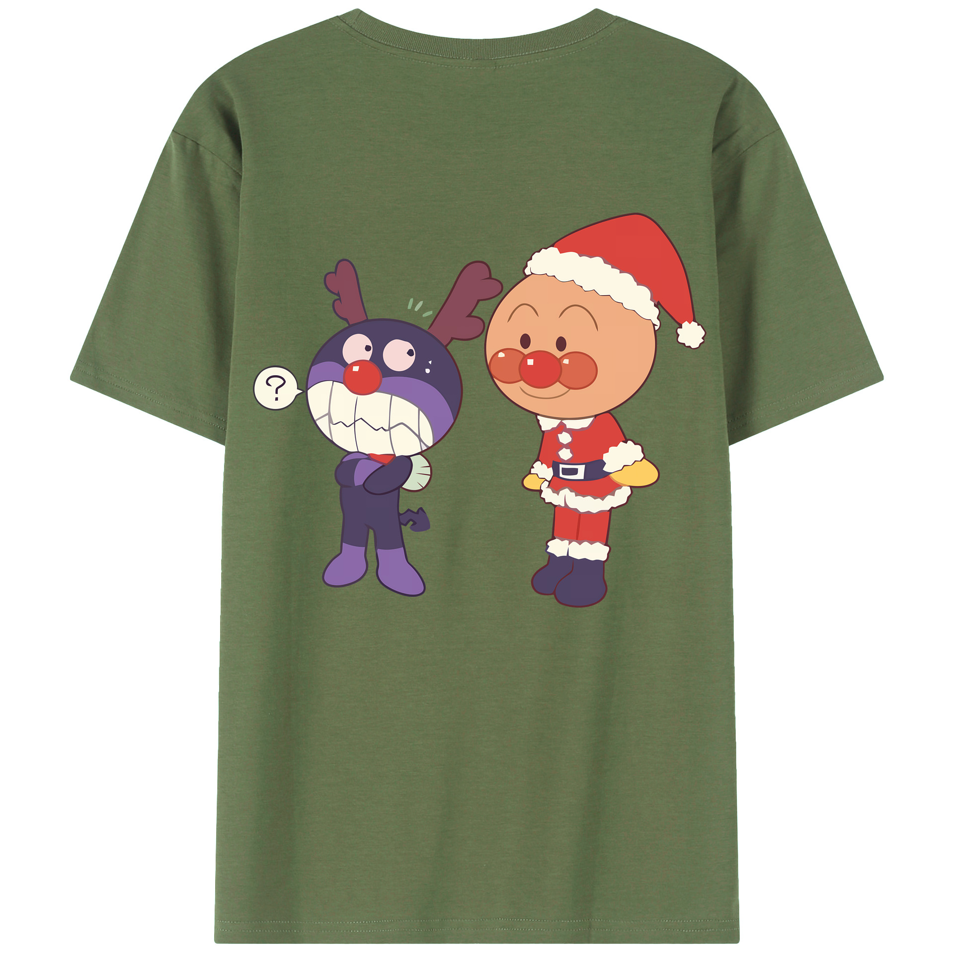 （画像用） アンパンマン Anpanman 綿100％ メンズ半袖Tシャツ（バックプリント） 通気性